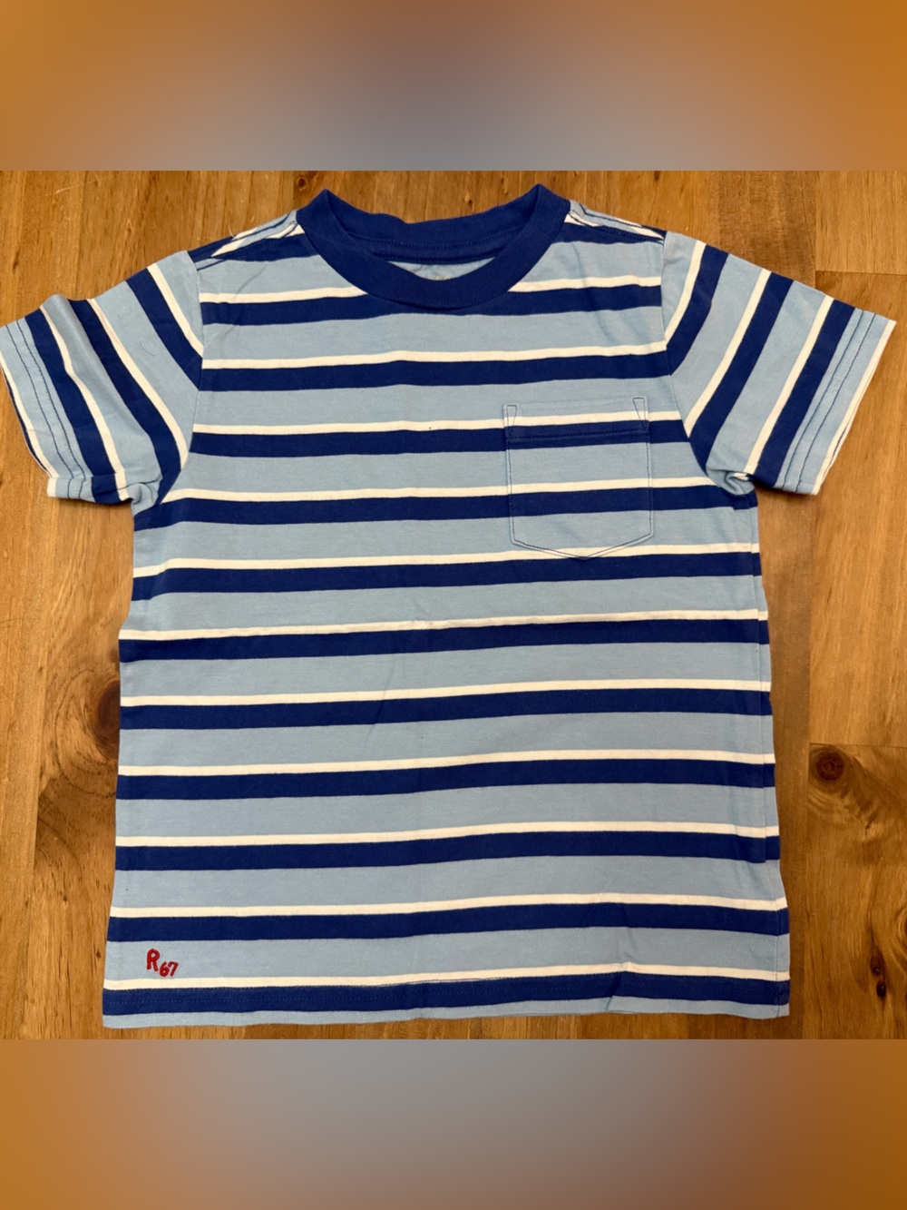 Polo Ralph Lauren Boys Striped Pocket T-Shirt Blue Size 4/4T NWOT
